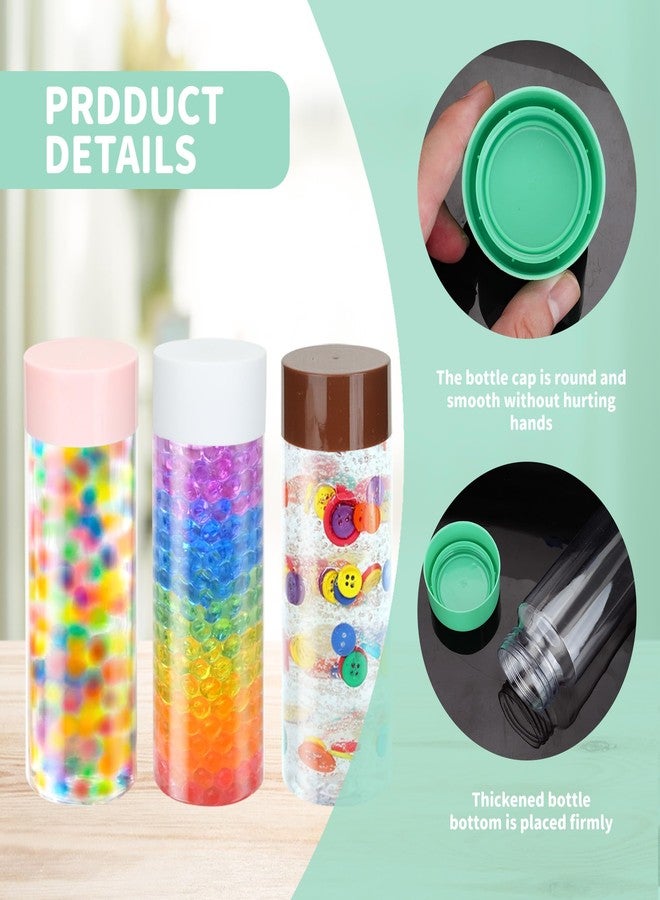 FARQAN 16 Pcs Sensory Bottles with Lids, 13.5 oz Leakproof Clear Plastic Water Bottles Reusable Empty for Sensory Crafts Classroom Handmade Party Supply (Multi Colors) - Image 3